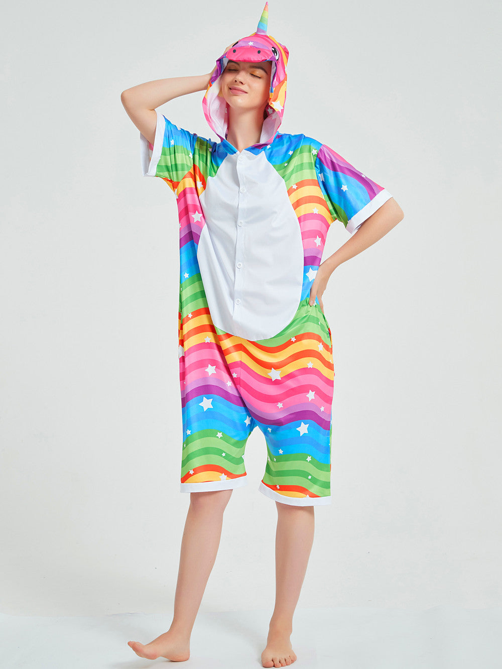 Rubylong Summer Seven Strip Pegasus Onesie
