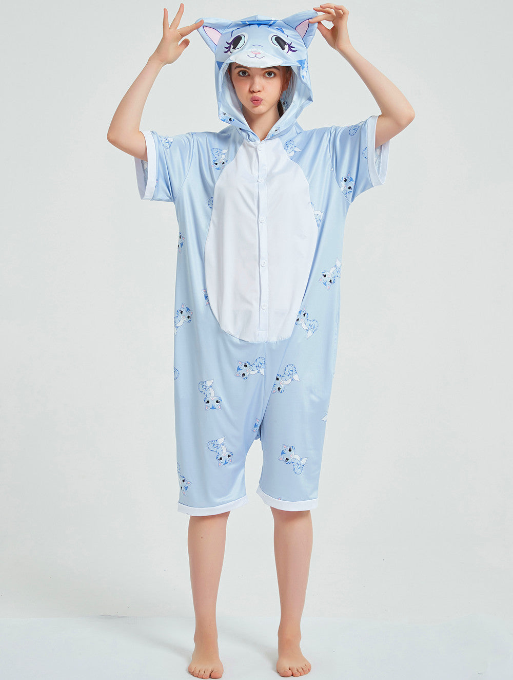 Rubylong Summer Cat Onesie