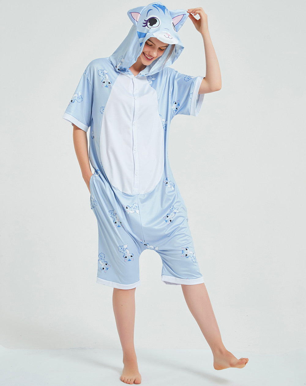 Rubylong Summer Cat Onesie