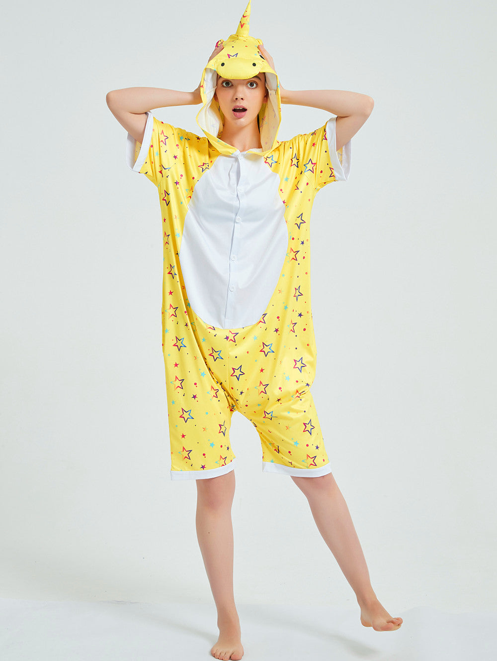 Rubylong Summer Yellow Star Pegasus Onesie