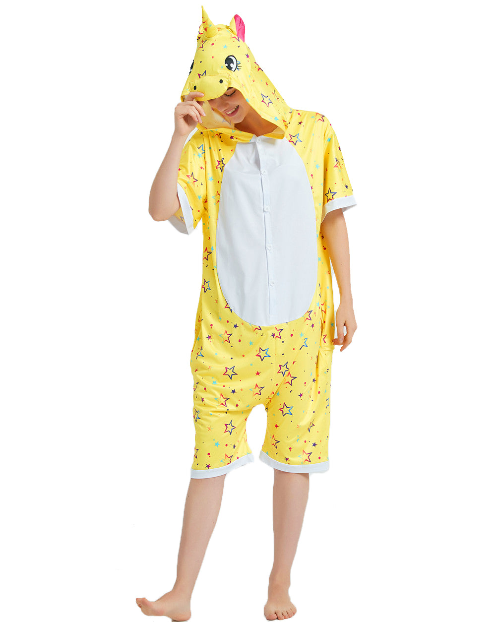 Rubylong Summer Yellow Star Pegasus Onesie