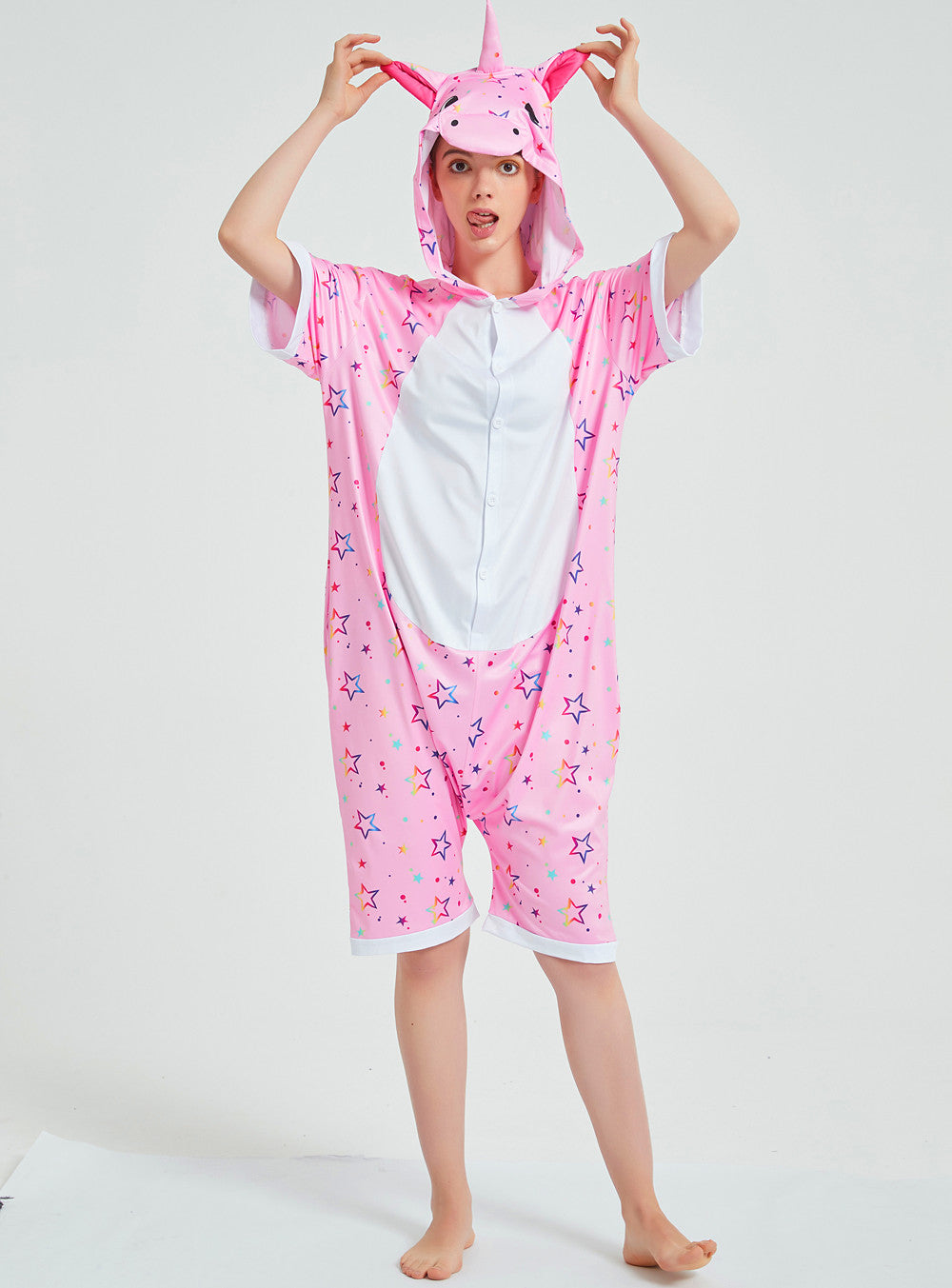 Rubylong Summer Pink Star Pegasus Onesie