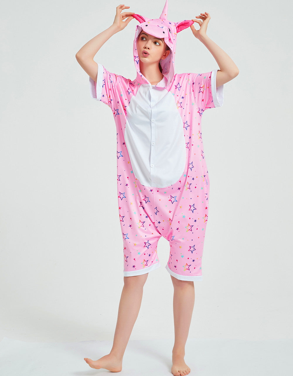 Rubylong Summer Pink Star Pegasus Onesie