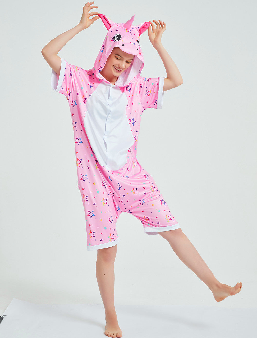 Rubylong Summer Pink Star Pegasus Onesie