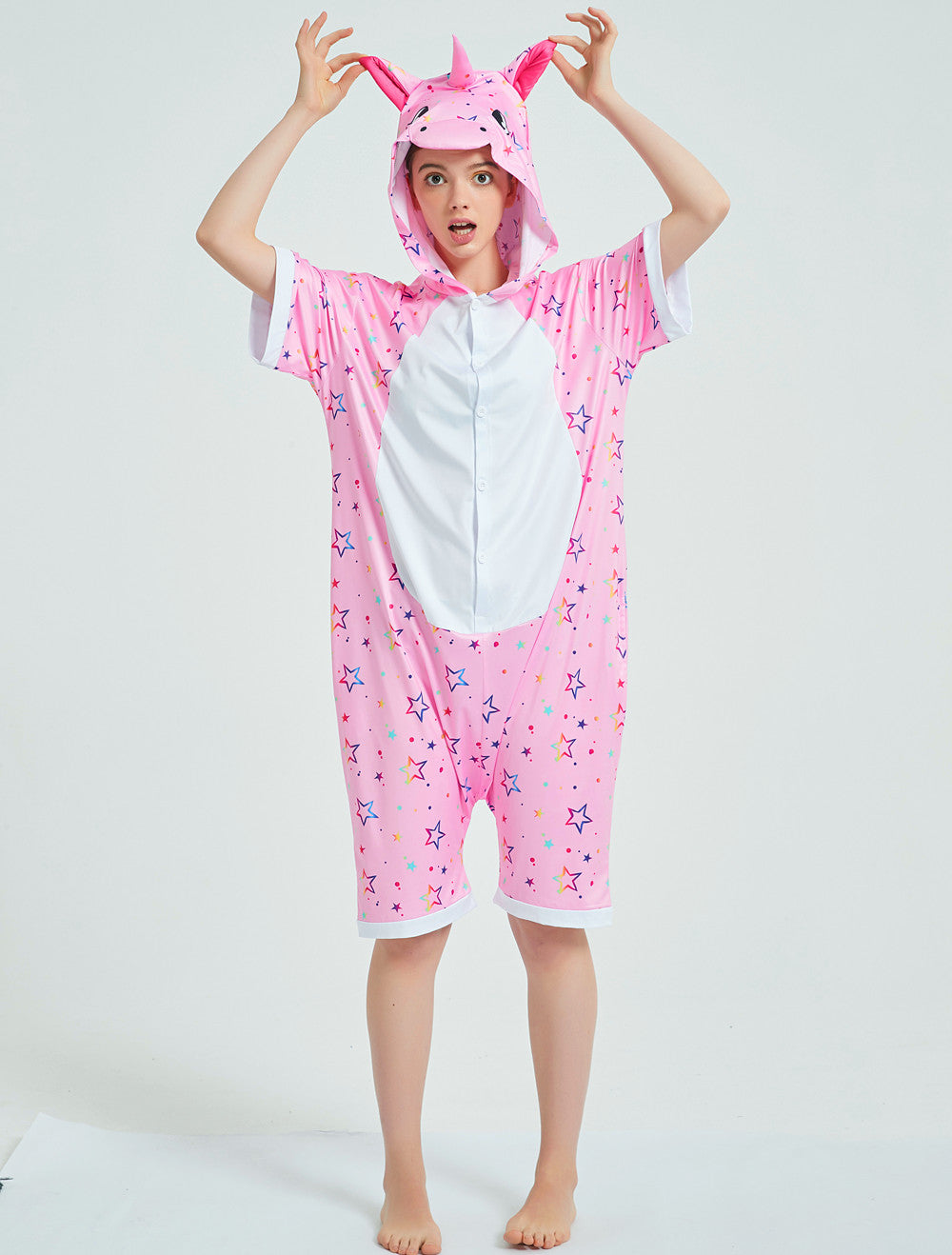 Rubylong Summer Pink Star Pegasus Onesie