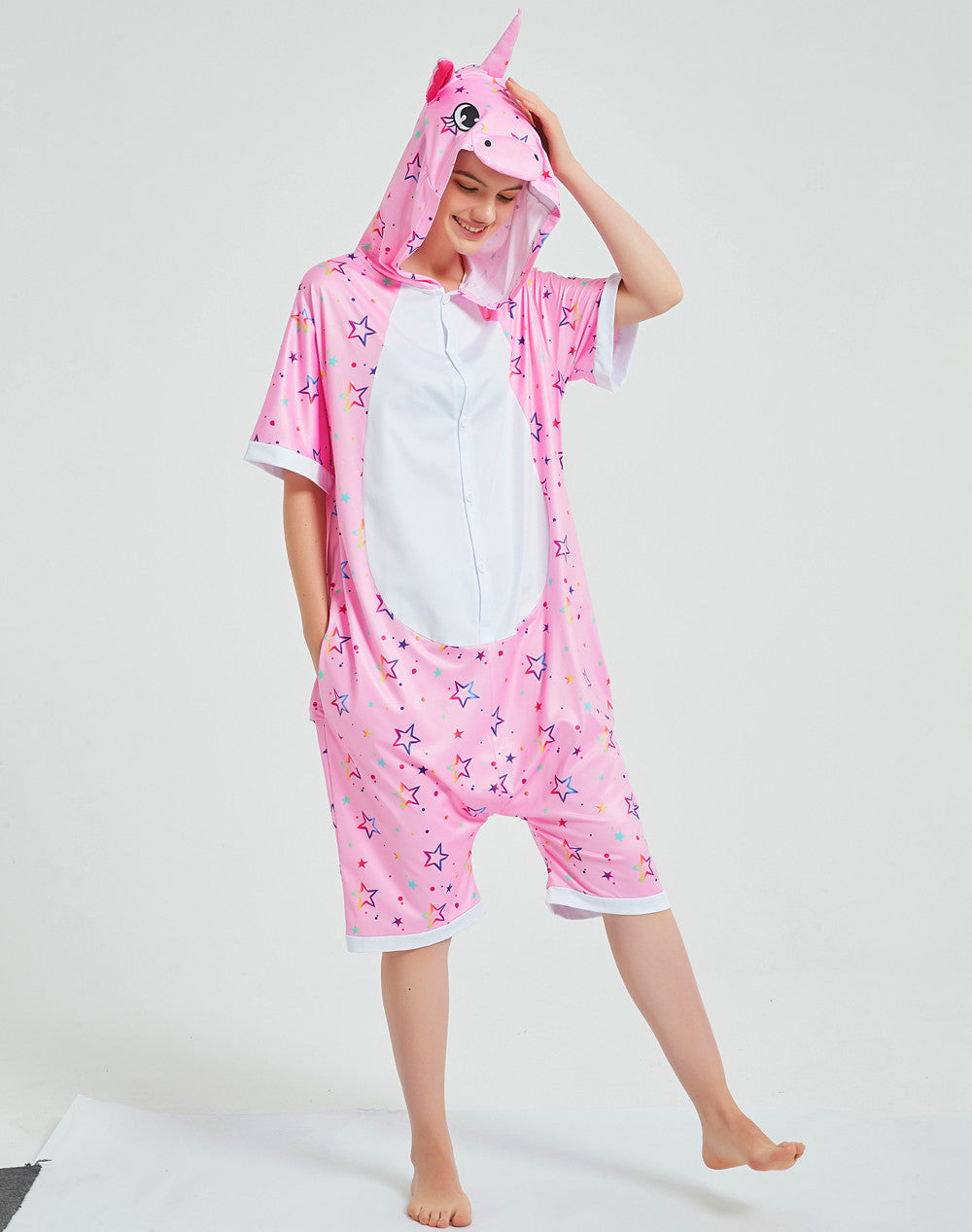 Rubylong Summer Pink Star Pegasus Onesie