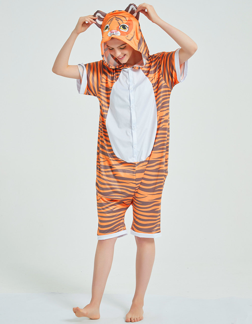 Rubylong Summer Jumping Tiger Onesie