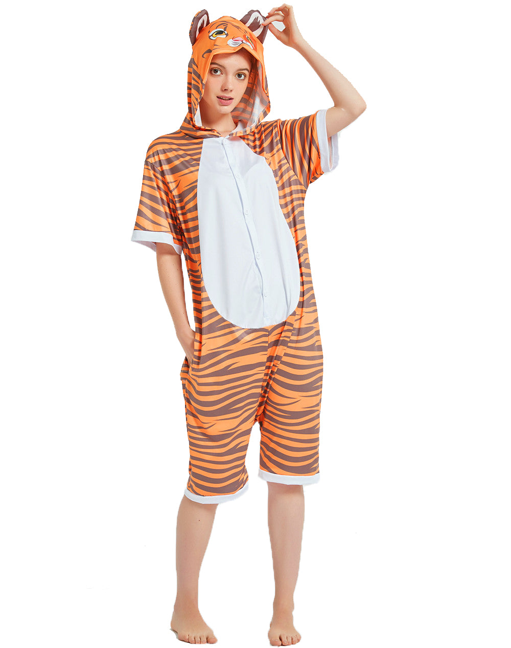 Rubylong Summer Jumping Tiger Onesie