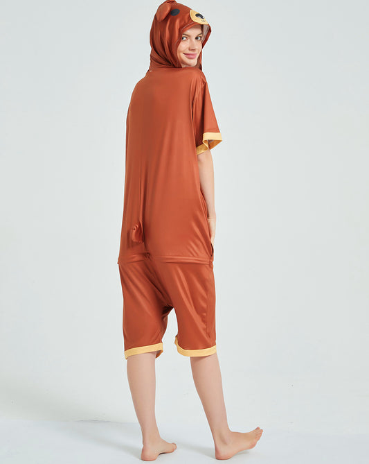 Rubylong Summer Brown Bear Onesie