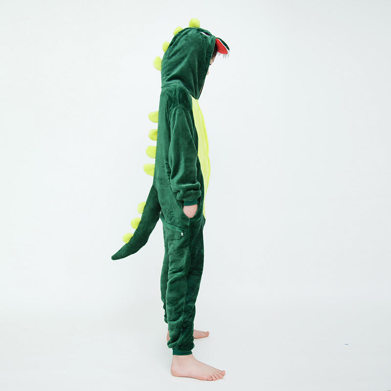 Kids Green Dinosaur Onesie