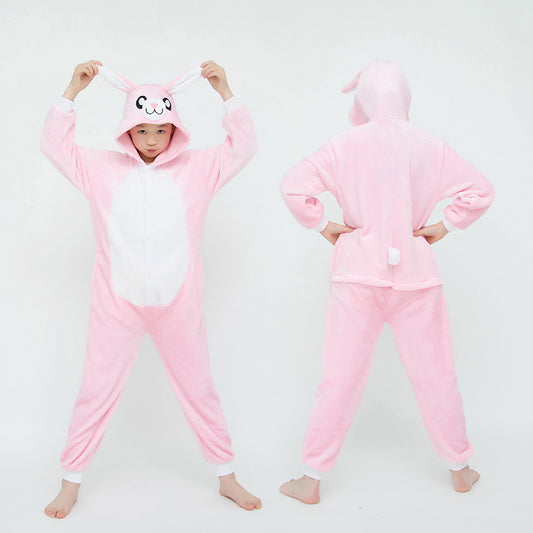 Kids Pink Rabbit Onesie