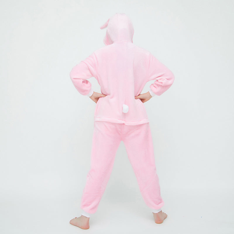 Kids Pink Rabbit Onesie