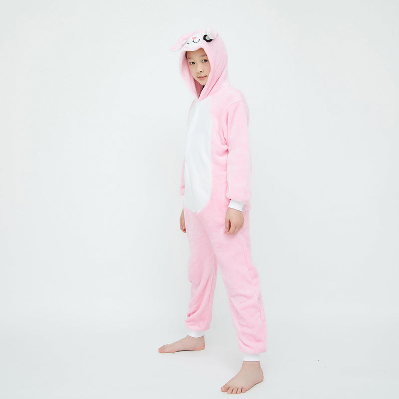 Kids Pink Rabbit Onesie