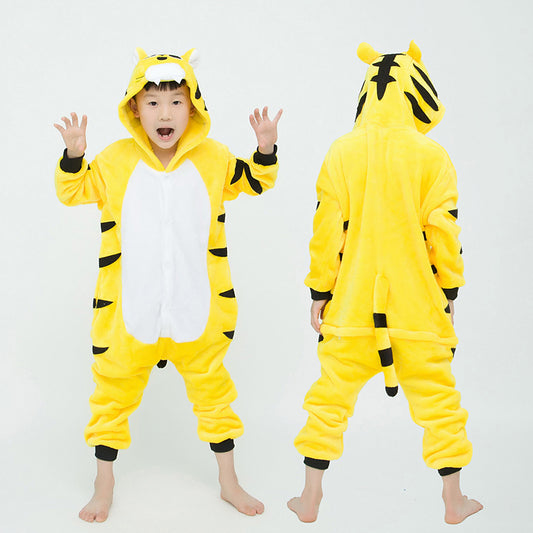 Kids Yellow Tiger Onesie