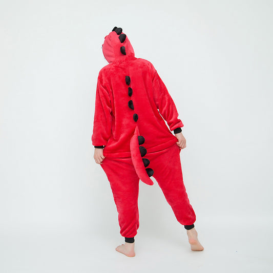 Kids Red Dinosaur Onesie