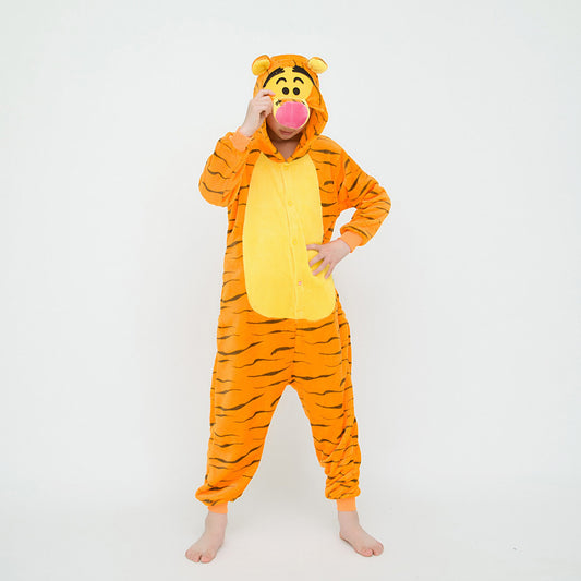 Kids 3D Jumping Tiger Onesie