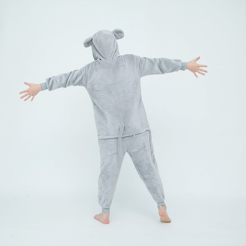 Kids 3D Grey Rat Onesie