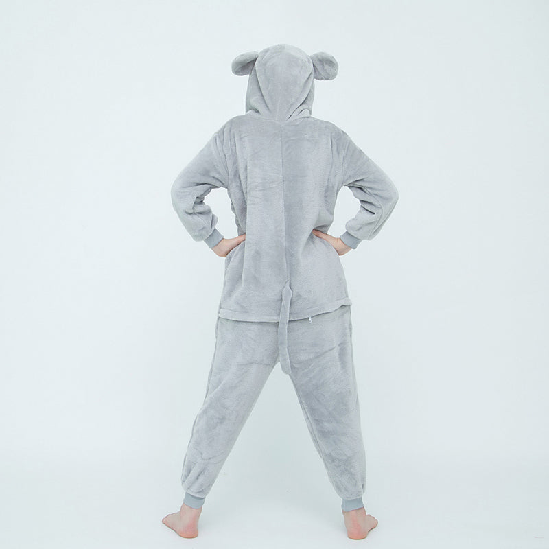 Kids 3D Grey Rat Onesie