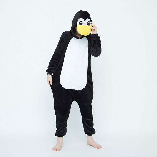 Kids Black Penguin Onesie
