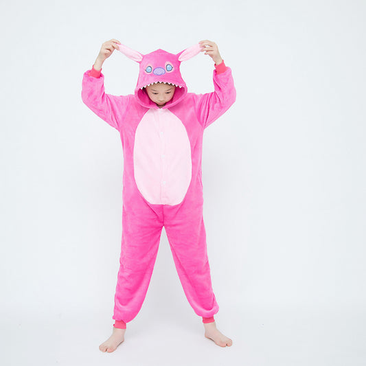 Kids Pink Stitch Onesie