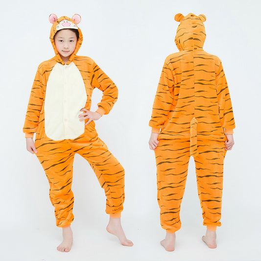 Kids Jumping Tiger Onesie