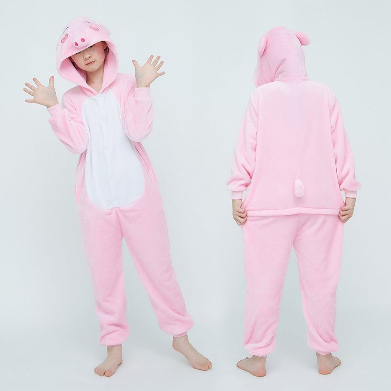 Kids Pink Pig Onesie