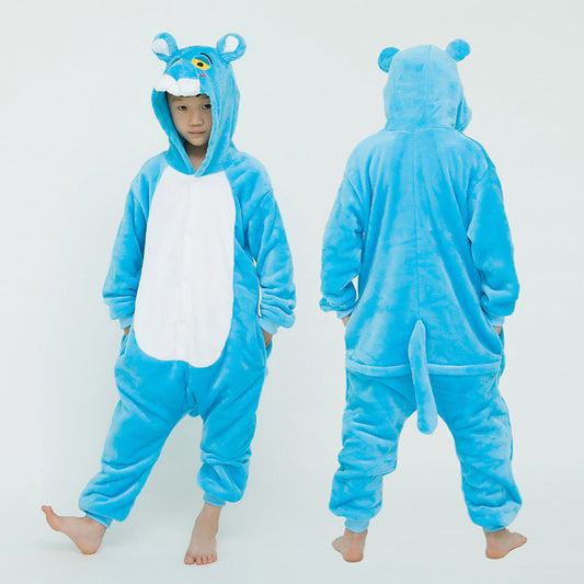 Kids Blue Panther Onesie