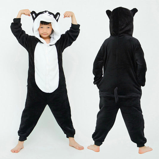Kids Black Husky Onesie