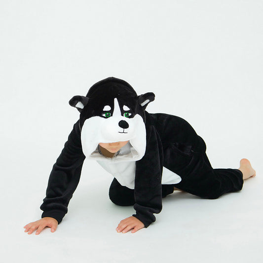 Kids Black Husky Onesie