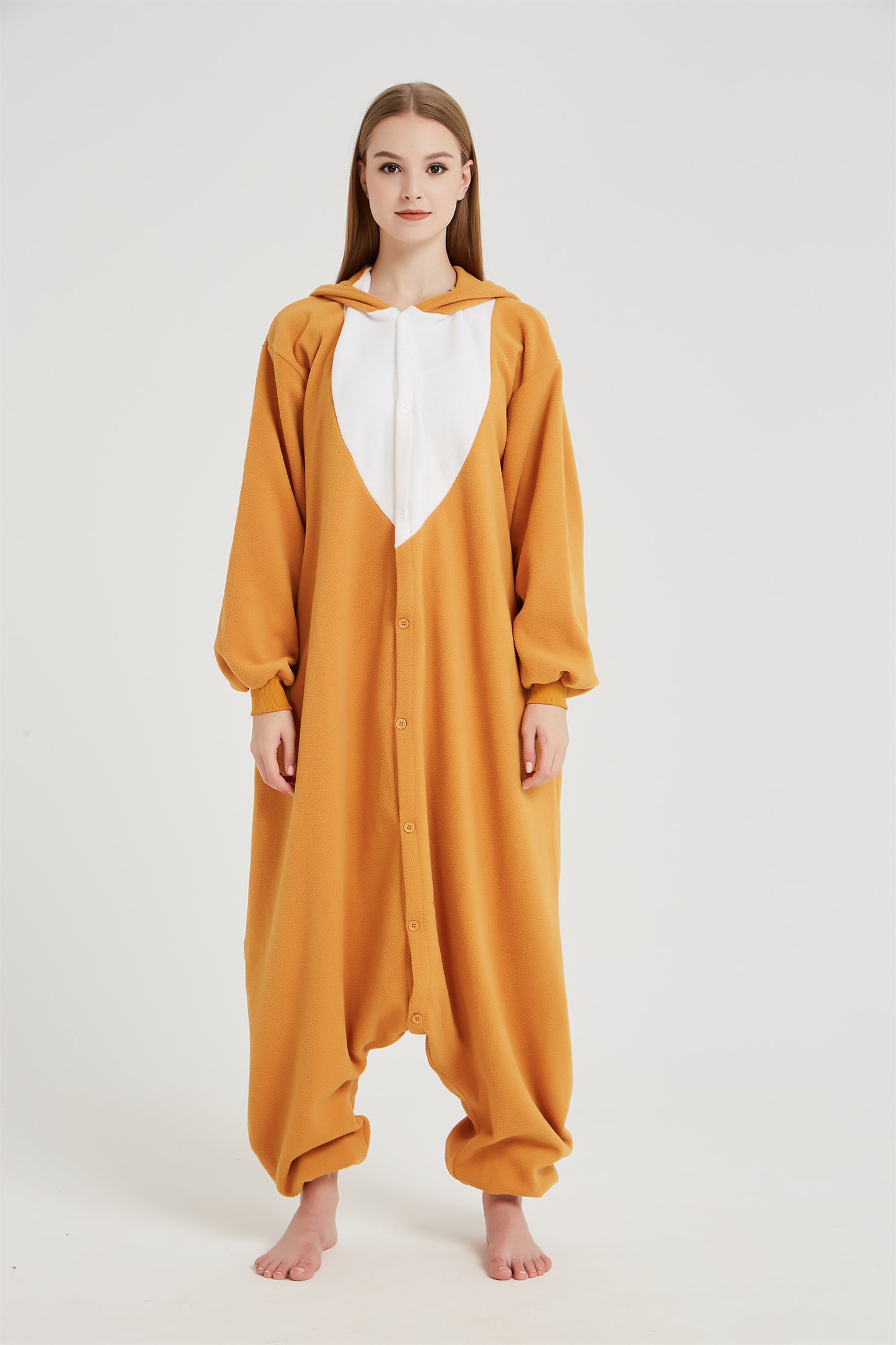 Rubylong Brown Christmas Deer Onesie