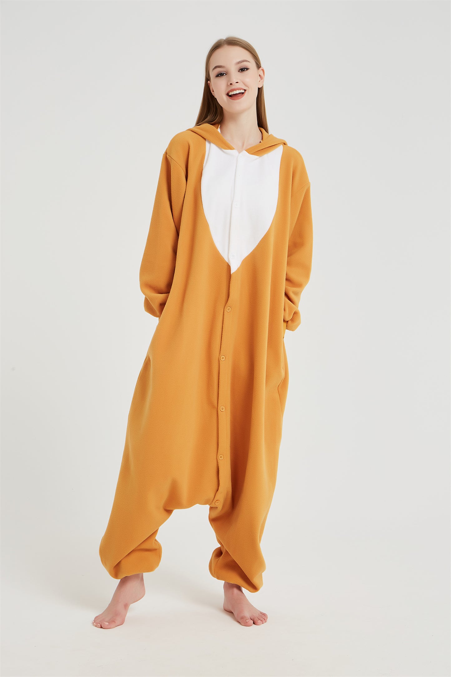 Rubylong Brown Christmas Deer Onesie