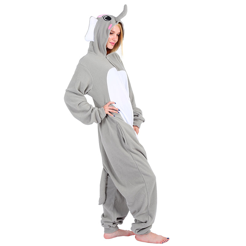Rubylong Grey Elephant Onesie
