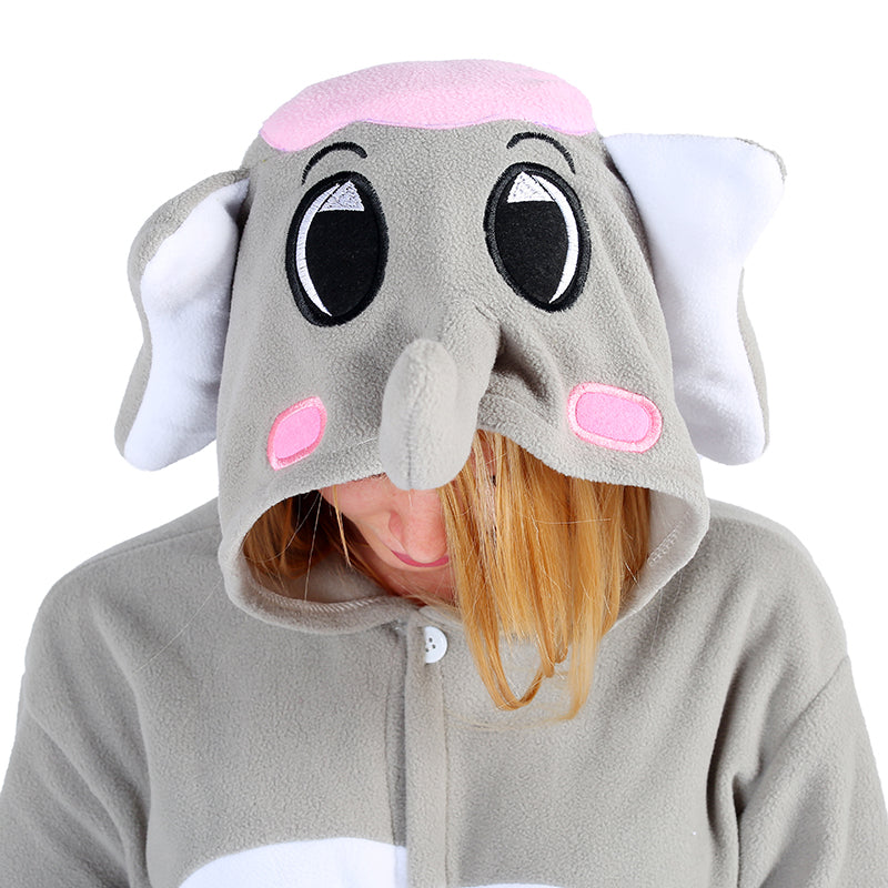 Rubylong Grey Elephant Onesie