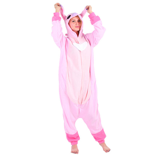 Rubylong BuDing Pink Stitch Onesie
