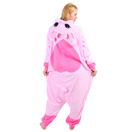 Rubylong BuDing Pink Stitch Onesie