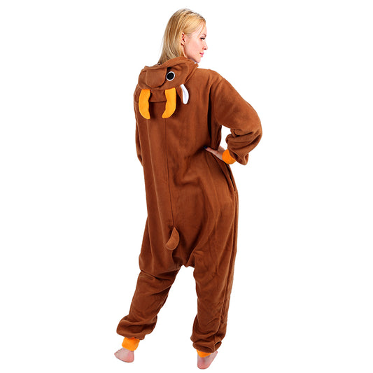 Rubylong Brown Christmas Deer Onesie