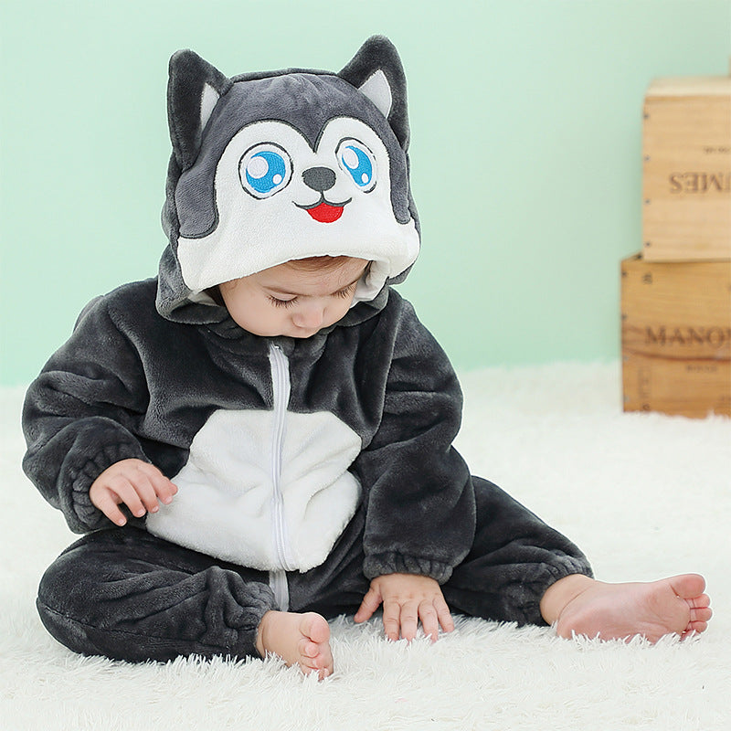Rubylong Grey Husky Romper