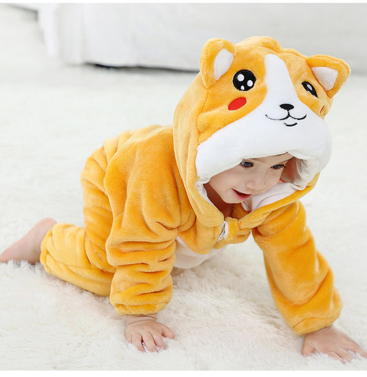 Rubylong Yellow Shiba Inu Romper