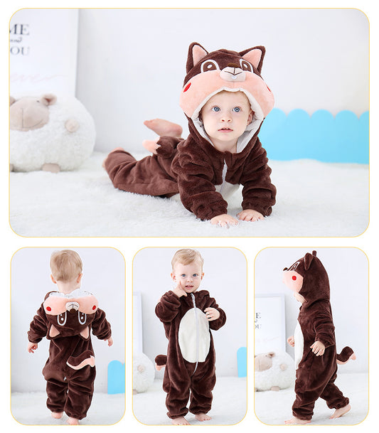 Rubylong Squirrel Romper