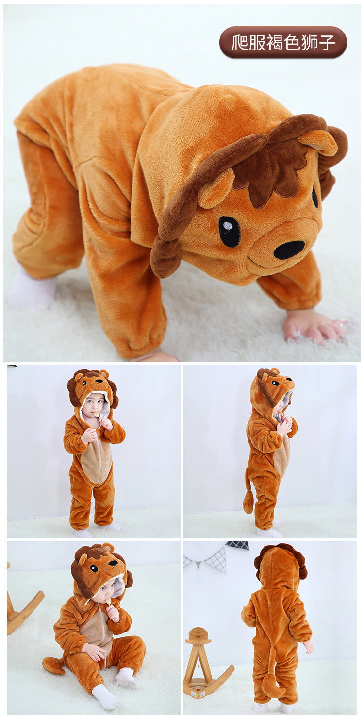 Rubylong Brown Lion Romper