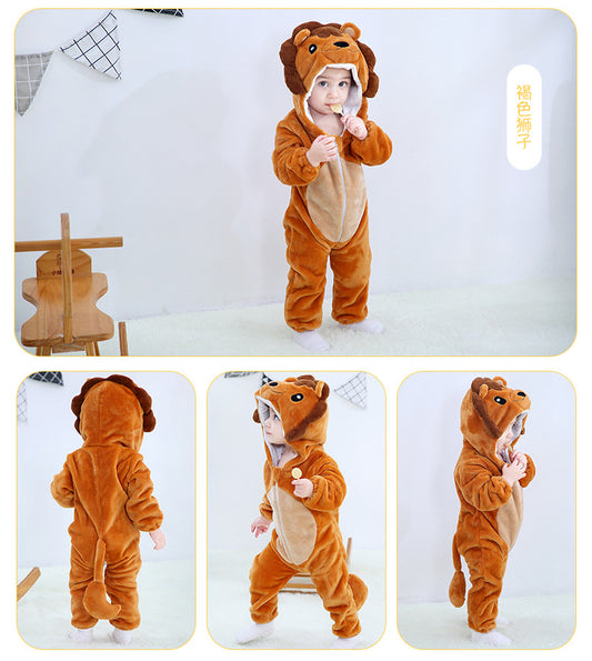 Rubylong Brown Lion Romper