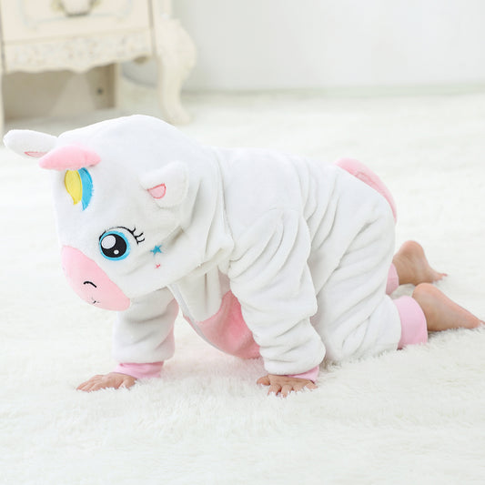 Rubylong White Unicorn Romper