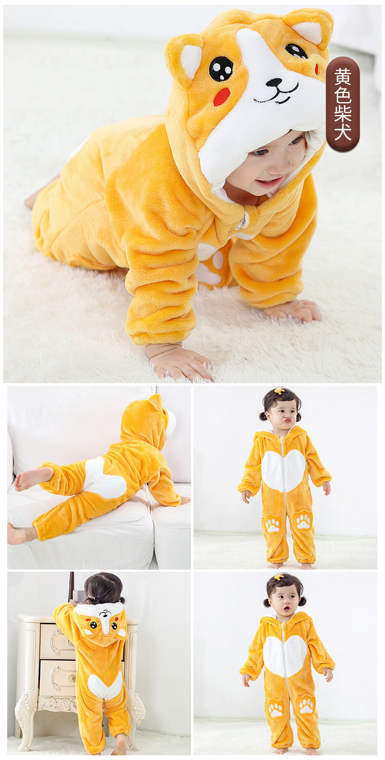 Rubylong Yellow Shiba Inu Romper