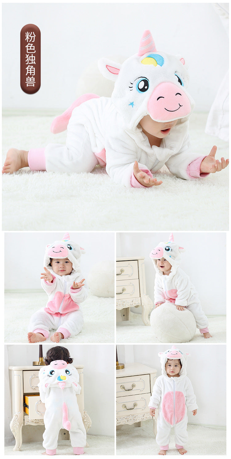 Rubylong White Unicorn Romper