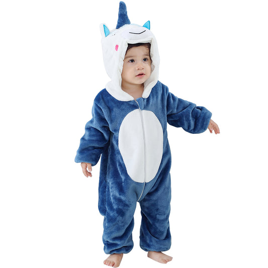 Rubylong Blue Unicorn Romper