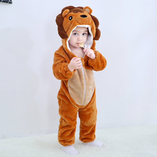 Rubylong Brown Lion Romper