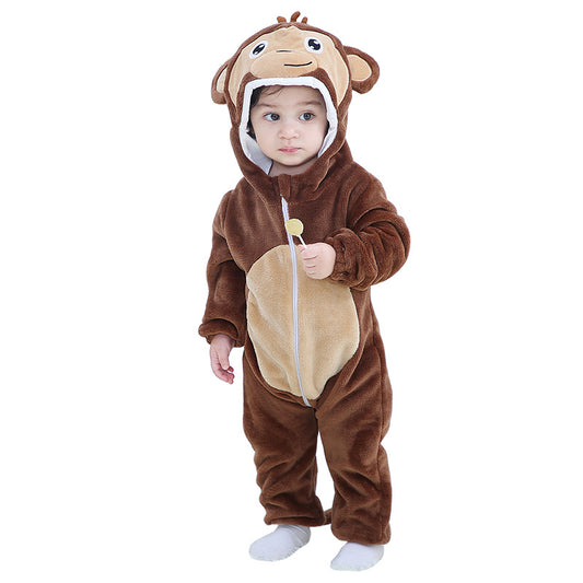 Rubylong Brown Monkey Romper
