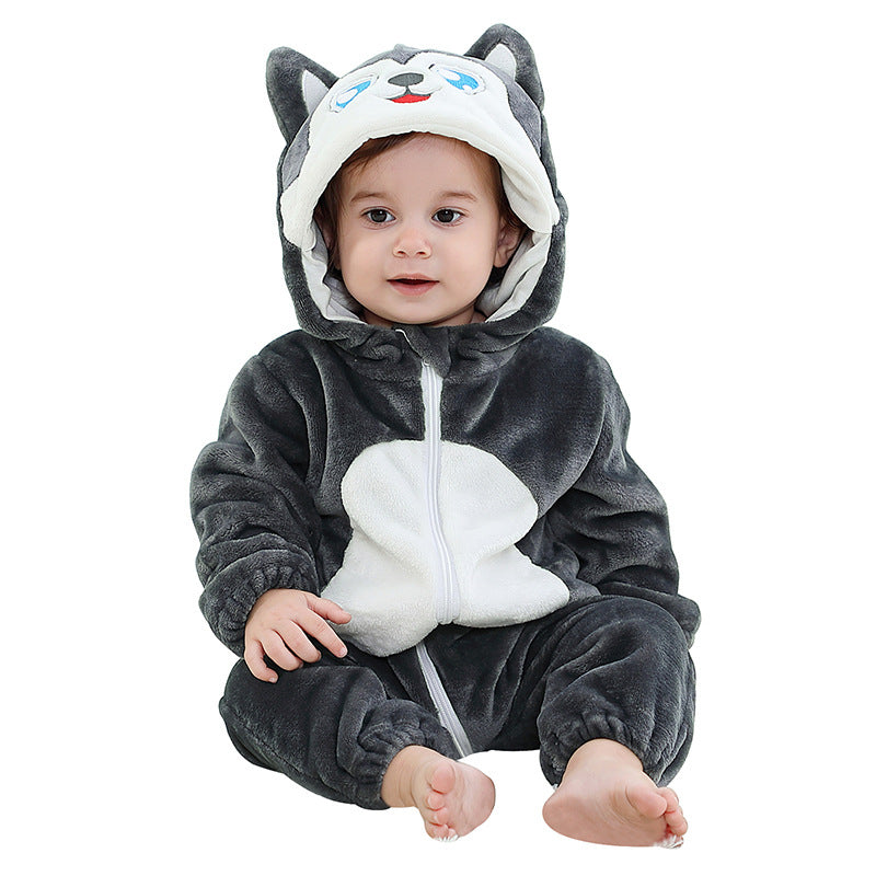 Rubylong Grey Husky Romper