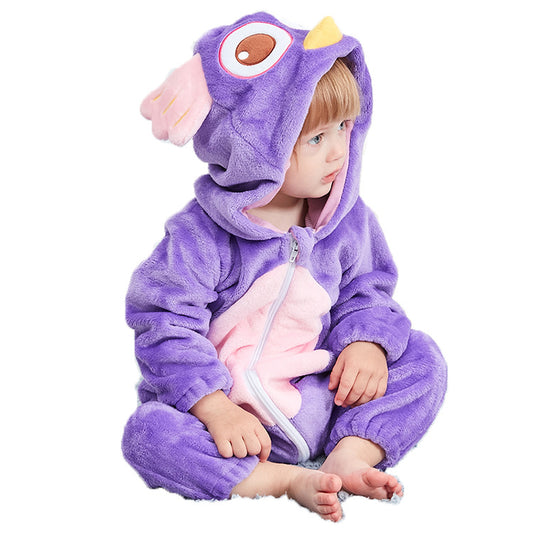 Rubylong Purple Owl Romper