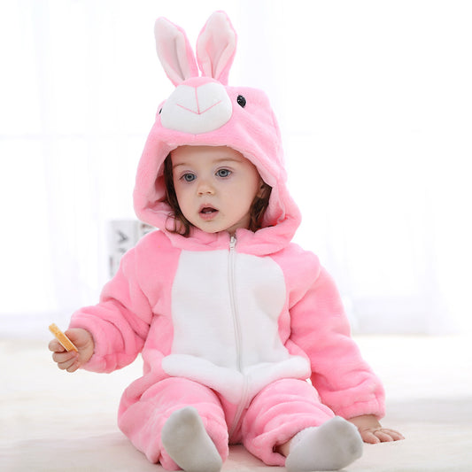 Rubylong Pink Rabbit Romper